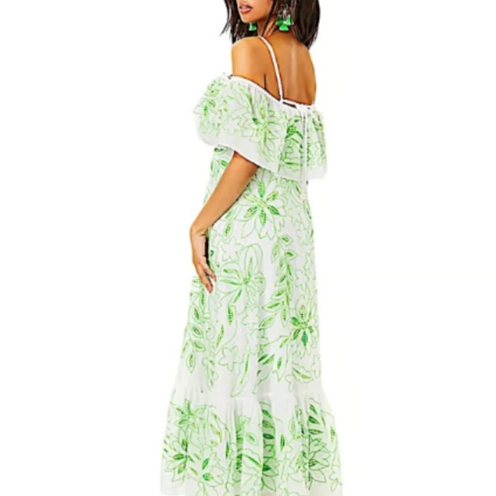 NWT!!! Lilly Pulitzer Quinlee Embroidered Maxi Dress - Size 8 - Picture 7 of 12